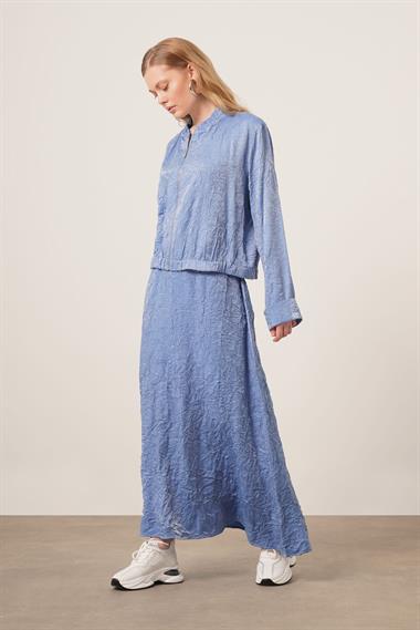 FTZ Women kadın Kraş Etekli Takım  Mavi 31171