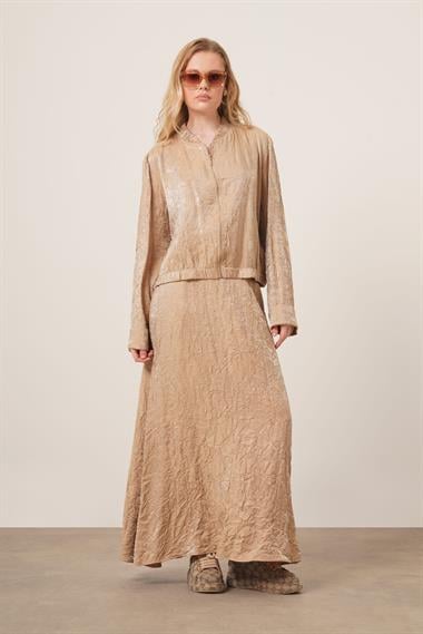 FTZ Women kadın Kraş Etekli Takım  Vizon 31171