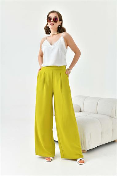 FTZ Women Kadın Lastikli Pantolon  Asit 30756