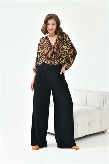 FTZ Women Kadın Lastikli Pantolon  Siyah 30756