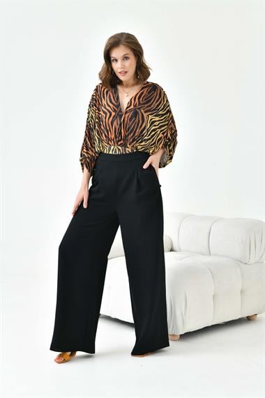 FTZ Women Kadın Lastikli Pantolon  Siyah 30756