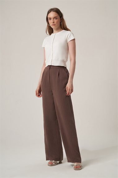 FTZ Women Kadın Lotus Tensel Pantolon  Kahve 31419