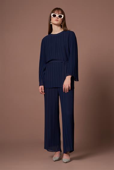 FTZ Women Kadın Manolya Pliseli Takım  Lacivert 31304
