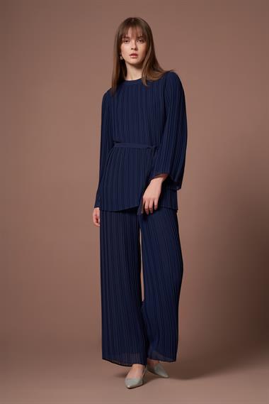 FTZ Women Kadın Manolya Pliseli Takım  Lacivert 31304