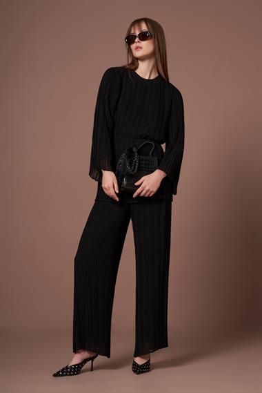 FTZ Women Kadın Manolya Pliseli Takım  Siyah 31304