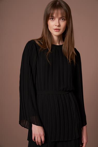 FTZ Women Kadın Manolya Pliseli Takım  Siyah 31304