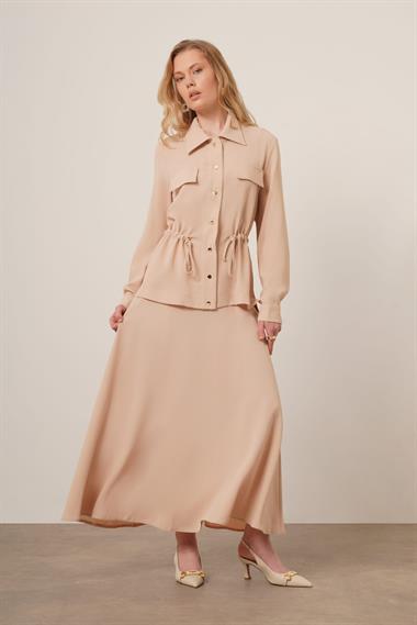 FTZ Women Kadın Melise Crep Takım  Beige 31172