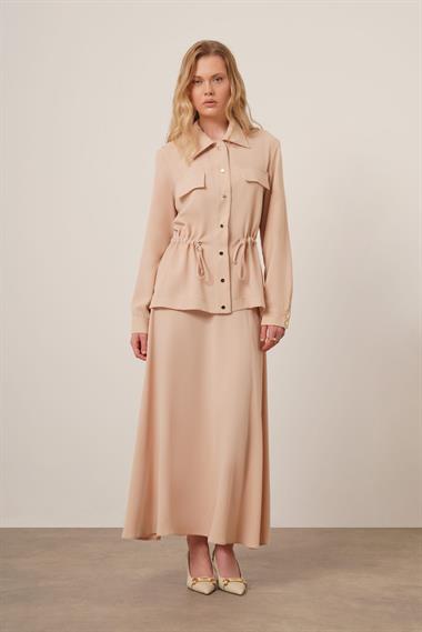 FTZ Women Kadın Melise Crep Takım  Beige 31172