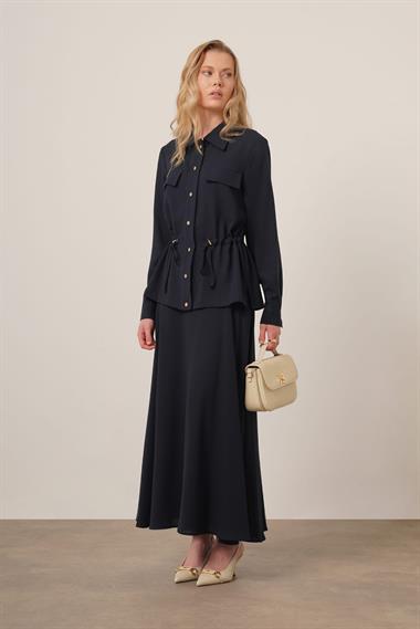 FTZ Women Kadın Melise Crep Takım  Lacivert 31172