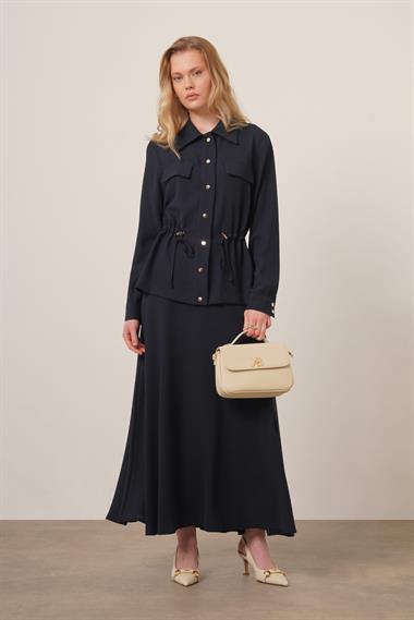 FTZ Women Kadın Melise Crep Takım  Lacivert 31172