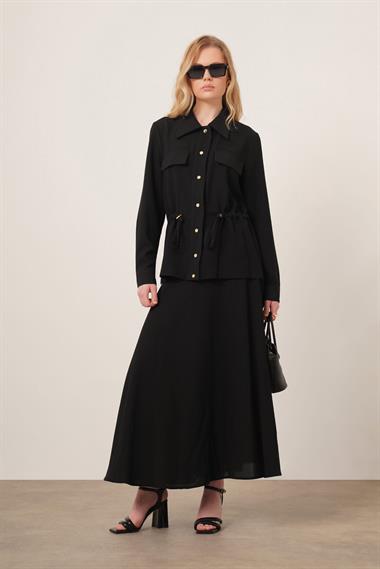 FTZ Women Kadın Melise Crep Takım  Siyah 31172