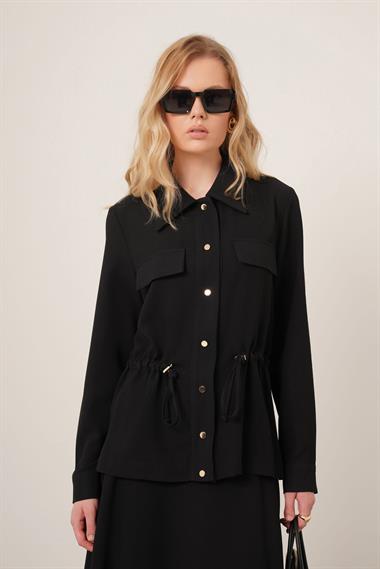 FTZ Women Kadın Melise Crep Takım  Siyah 31172