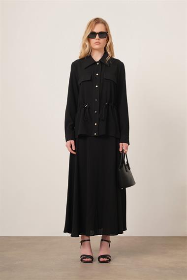 FTZ Women Kadın Melise Crep Takım  Siyah 31172