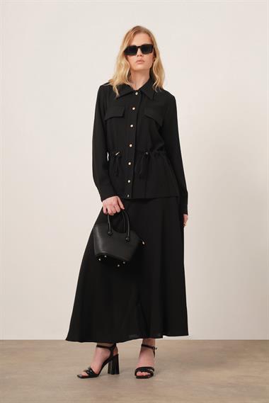 FTZ Women Kadın Melise Crep Takım  Siyah 31172