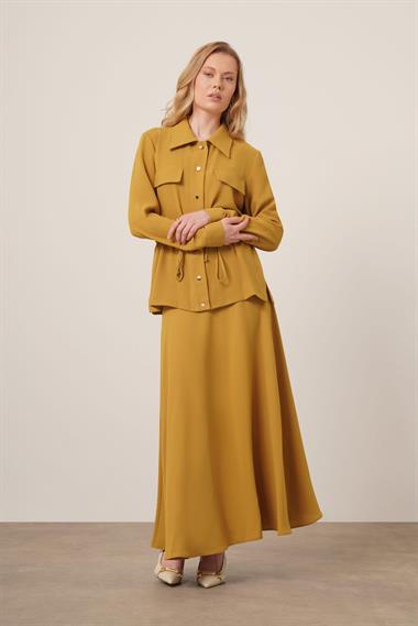 FTZ Women Kadın Melise Crep Takım  Yağ Yeşili 31172