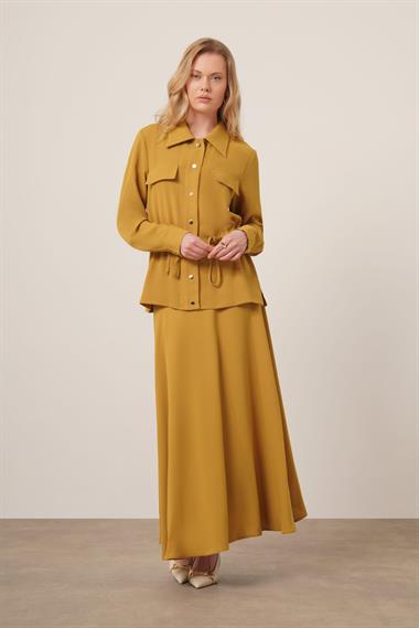 FTZ Women Kadın Melise Crep Takım  Yağ Yeşili 31172