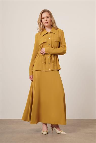 FTZ Women Kadın Melise Crep Takım  Yağ Yeşili 31172