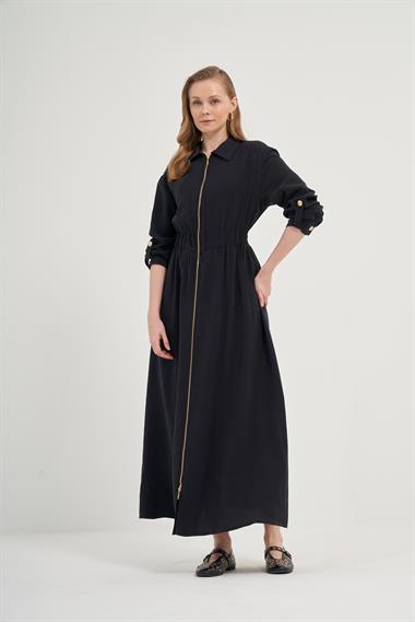 FTZ Women Kadın Modal Elbise  Siyah 31033