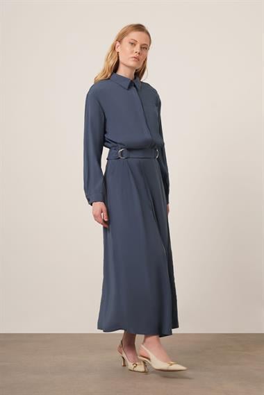 FTZ Women Kadın Modal Etekli Takım  İndigo 30714