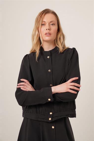 FTZ Women Kadın Modal Etekli Takım  Siyah 31174