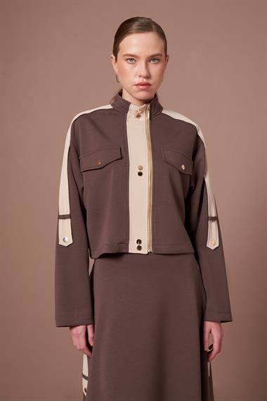 FTZ Women Kadın Modal Etekli Takım  Kahve 31290