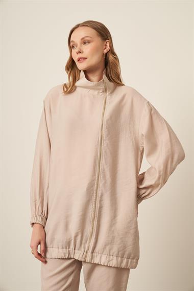 FTZ Women Kadın Modal Pantolonlu Takım  Beige 30716