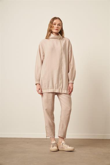 FTZ Women Kadın Modal Pantolonlu Takım  Beige 30716