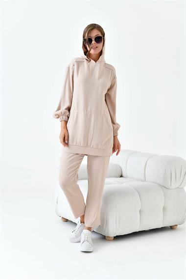 FTZ Women Kadın Modal Takım  Beige 30878
