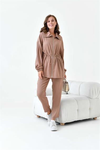 FTZ Women Kadın Modal Takım  Camel 30865