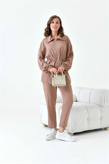 FTZ Women Kadın Modal Takım  Camel 30865