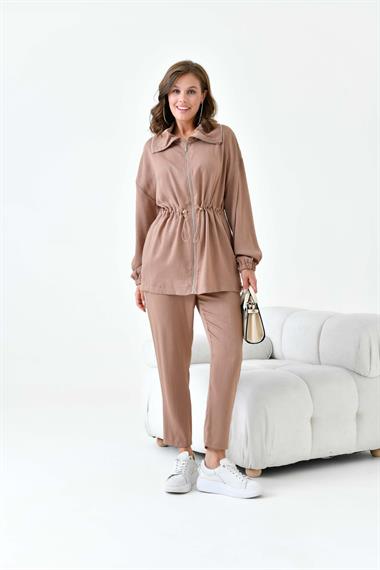 FTZ Women Kadın Modal Takım  Camel 30865