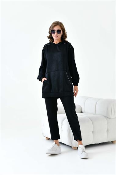 FTZ Women Kadın Modal Takım  Siyah 30878
