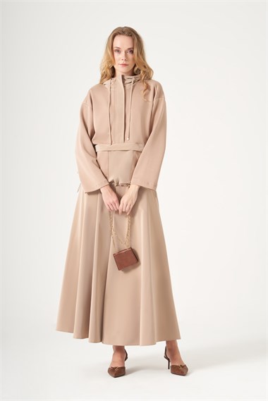 FTZ Women Kadın Nova Peç Etekli Takım  Camel 31532