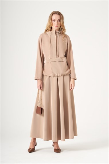 FTZ Women Kadın Nova Peç Etekli Takım  Camel 31532