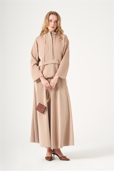 FTZ Women Kadın Nova Peç Etekli Takım  Camel 31532