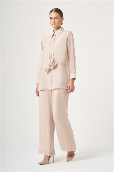FTZ Women Kadın Ön Bağlama Helena Takım  Beige 31450