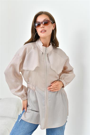 FTZ Women Kadın Organze Cap  Taş 30854