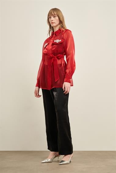 FTZ Women Kadın Organze Kap  Bordo 31022