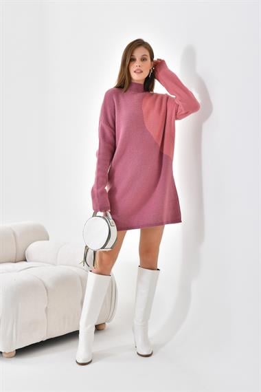 FTZ Women Kadın Oval Detaylı Tunik  Pudra 20567