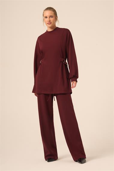 FTZ Women Kadın Taşlı Takım  Mürdüm 31263