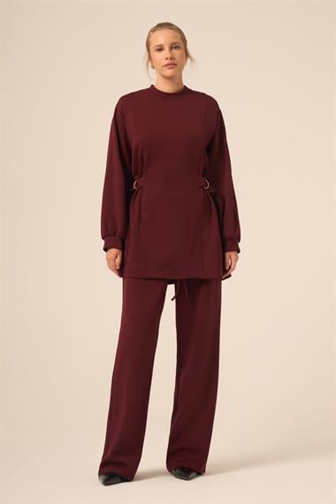 FTZ Women Kadın Taşlı Takım  Mürdüm 31263