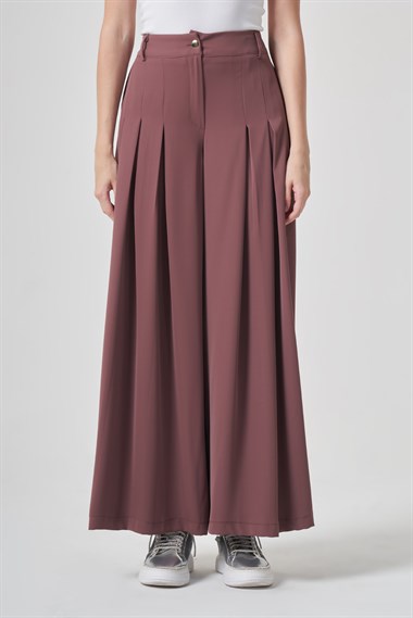 FTZ Women Kadın Palazo Pantolon  Kahve 31361