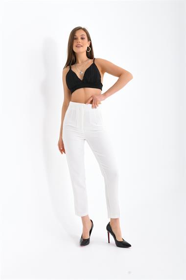 FTZ Women Kadın Pantolon  Ekru RBN3066