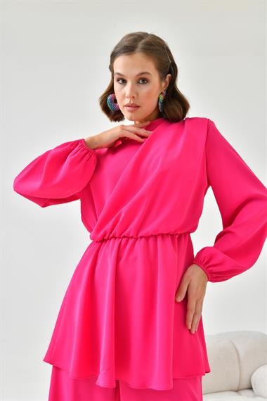 FTZ Women Kadın Pantolonlu Takım  Fuşya 30767