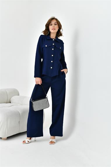 FTZ Women Kadın Pantolonlu Takım  Lacivert 30727