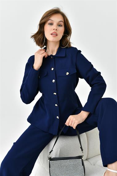 FTZ Women Kadın Pantolonlu Takım  Lacivert 30727