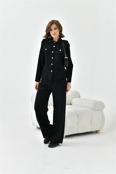 FTZ Women Kadın Pantolonlu Takım  Siyah 30727