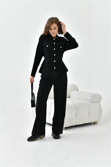 FTZ Women Kadın Pantolonlu Takım  Siyah 30727