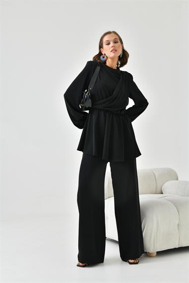 FTZ Women Kadın Pantolonlu Takım  Siyah 30767