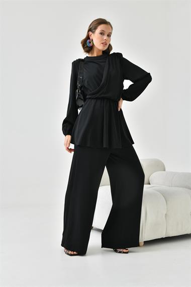 FTZ Women Kadın Pantolonlu Takım  Siyah 30767